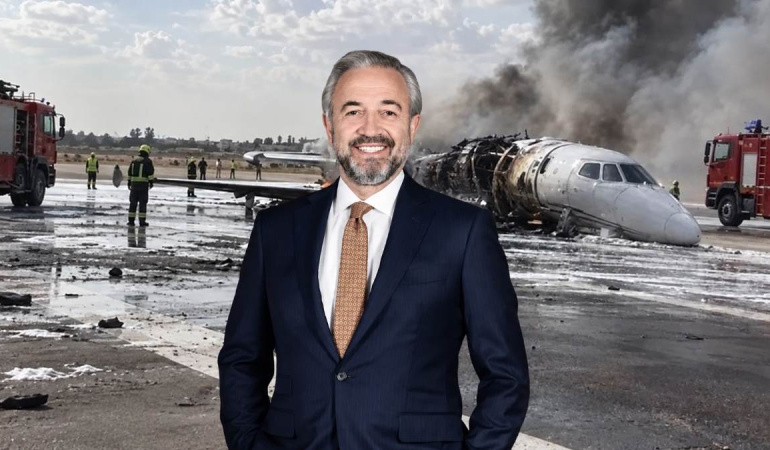 Hamdi Akın’ın özel jeti Libya’da kaza geçirdi