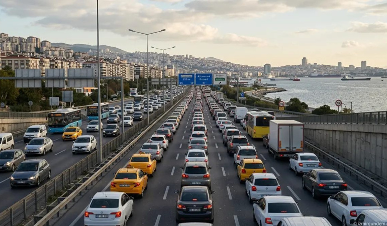 İzmir’deki trafiğe kayıtlı araç sayısı 2 milyon 176 bin 317’ye yükseldi