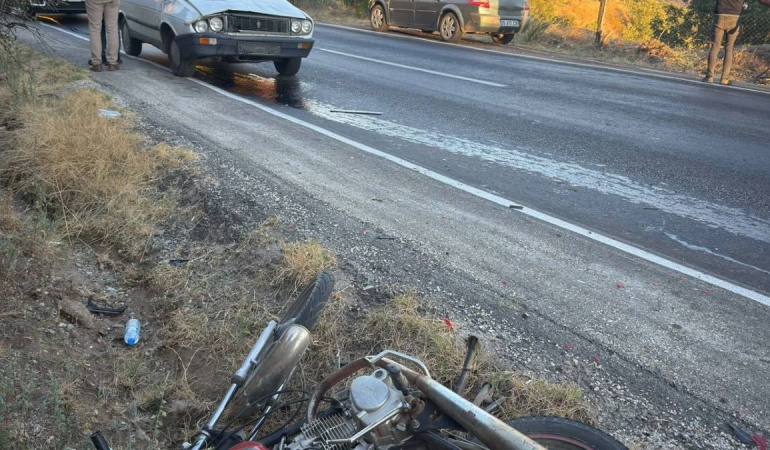 Ödemiş’te meydana gelen trafik kazasında motosikletli sürücü hayatını kaybetti