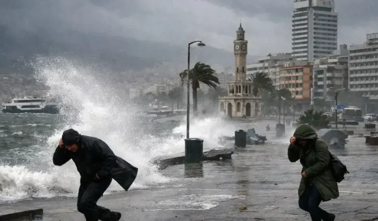 İzmir’de bu akşam kuvvetli fırtına bekleniyor
