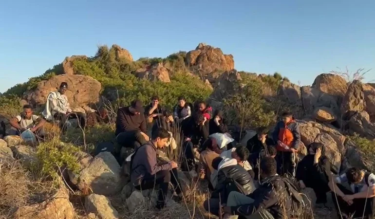 Bodrum’da 34 kaçak göçmen yakalandı