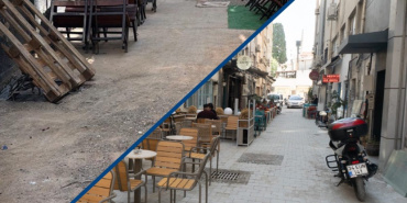 Kıbrıs Şehitleri Caddesi'nde zemin yenileme çalışmaları devam ediyor