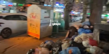 Karşıyaka'da günlerdir çöp toplanmıyor..