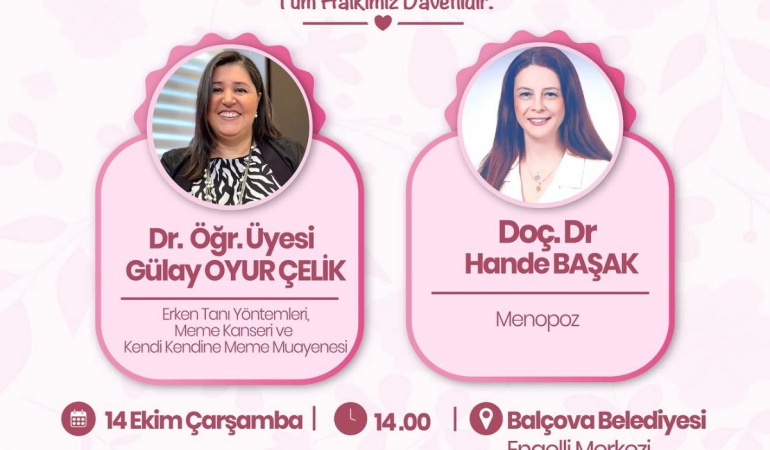 Balçova’da kadın sağlığı üzerine seminer gerçekleştirilecek