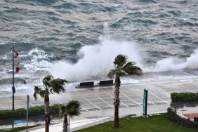 İzmir'de fırtına nedeniyle 14 ilçe için rüzgar uyarısı