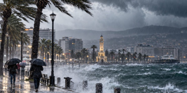 İzmir'de 15 Ekim'de sağanak ve rüzgar için sarı kod uyarısı