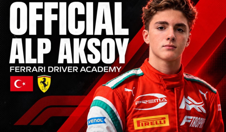 Alp Aksoy, Ferrari sürücü akademisi’ne katıldı