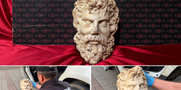 Konak'ta tarihi Zeus heykel başı bulundu, 3 kişi gözaltına alındı