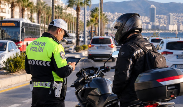 İzmir’de ehliyetsiz motosiklet sürücülerine yüksek ceza