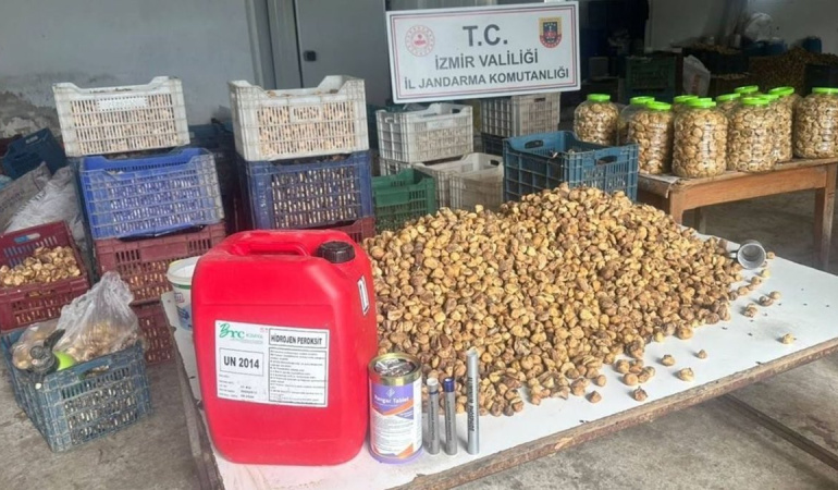 Ödemiş’te insan sağlığına zararlı incirler ele geçirildi