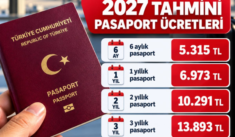 2027 pasaport harçlarındaki artış tahminleri açıklandı