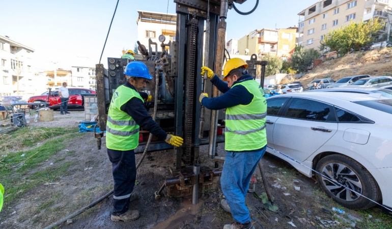Konak’ta mikrobölgeleme çalışmaları kapsamında 40 sondaj tamamlandı